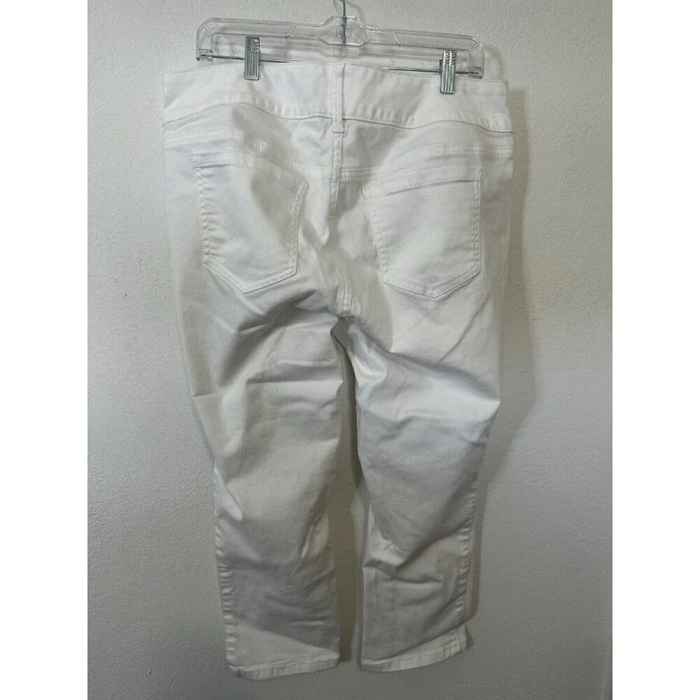 Torrid White High Rise Crop Jeggings Size 16 - Picture 3 of 7